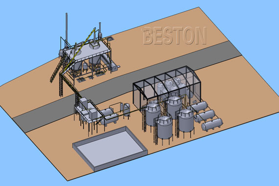 Waste Pyrolysis Oil Distillation Plant