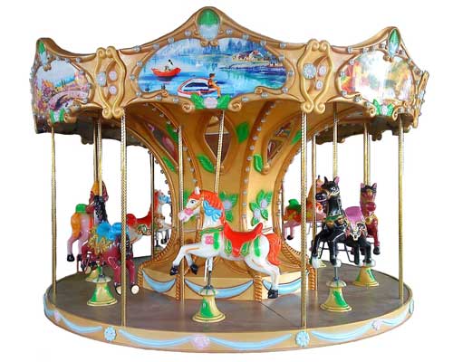 8-seat small carousel ride