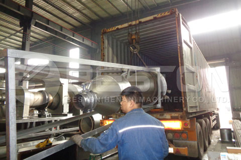 Shipment of Biomass Pyrolysis Plant