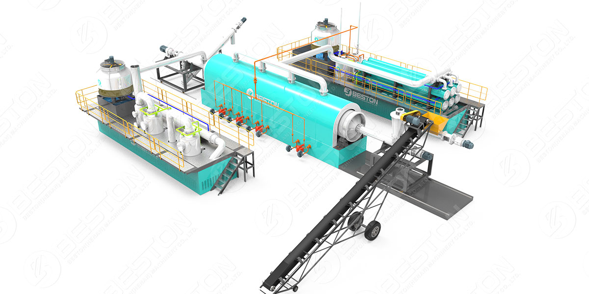 3D Layout of Continuous Pyrolysis Plant